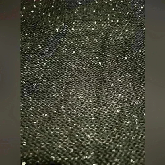 Black DKNY sweater glitter knit size medium - Picture 3 of 4